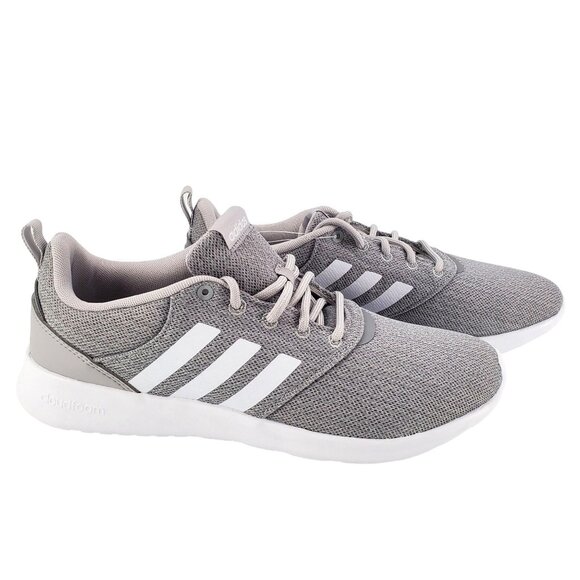 ADIDAS Sneakers Womens 6 Cloudfoam QT Racer Activewear Athletic Shoes Gray - Picture 3 of 13